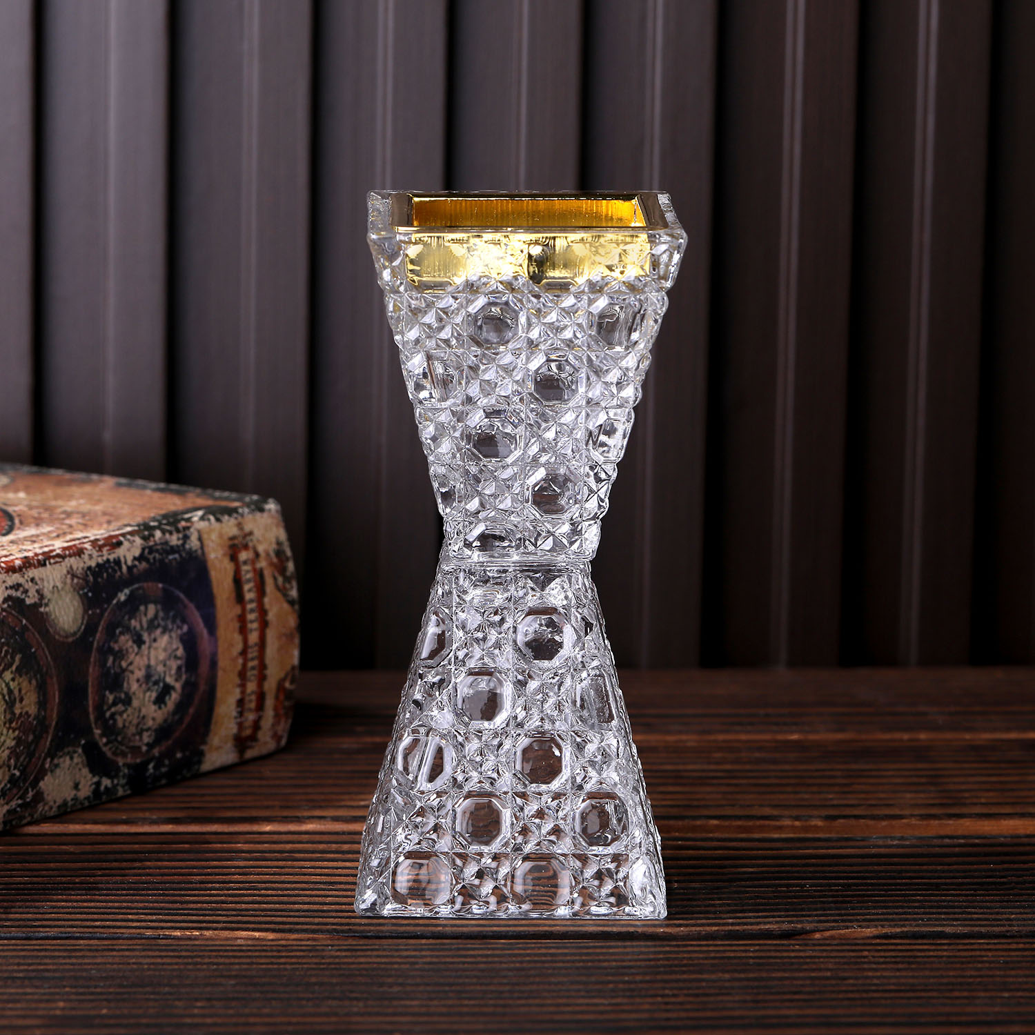 Crystal glass incense burner